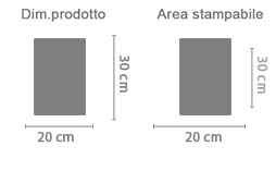 Cornice Foto in Legno 30x20 cm area di stampa da personalizzare del prodotto