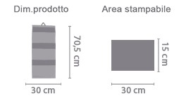Crea Portaoggetti da parete area di stampa da personalizzare del prodotto