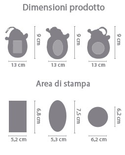 Babbo Natale Personalizzato area di stampa da personalizzare del prodotto