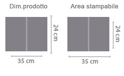Quaderno Sogni Personalizzato area di stampa da personalizzare del prodotto