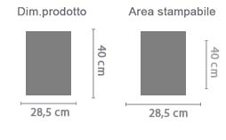 Stampa Calendario Magnetico Formato A3 area di stampa da personalizzare del prodotto