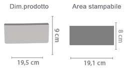 Portafoglio Donna in Pelle Colorato area di stampa da personalizzare del prodotto