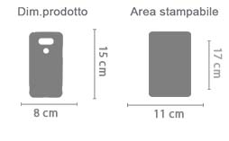 Cover Lg G5 Stampa 3D area di stampa da personalizzare del prodotto
