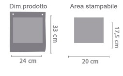 Crea Portarotolo da Cucina da Parete area di stampa da personalizzare del prodotto
