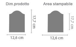 Cornice Foto con Onda area di stampa da personalizzare del prodotto