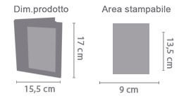 album portafoto love area di stampa da personalizzare del prodotto