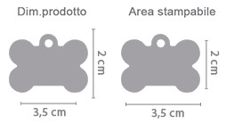 Crea medagliette animali da personalizzare area di stampa da personalizzare del prodotto