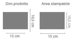 Foto magnete grande area di stampa da personalizzare del prodotto
