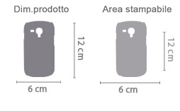 Cover Galaxy S3 Mini stampa 3D area di stampa da personalizzare del prodotto