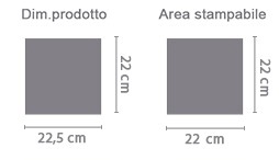 Fotolibro Quadrato area di stampa da personalizzare del prodotto