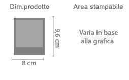 Polaroid Magnetiche Flessibili area di stampa da personalizzare del prodotto
