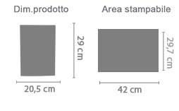 Crea Quaderno con Copertina da Colorare area di stampa da personalizzare del prodotto
