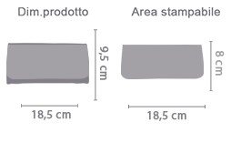 Portafoglio grande personalizzato area di stampa da personalizzare del prodotto