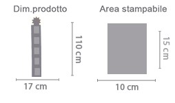 Misura bimbi con Cornici area di stampa da personalizzare del prodotto