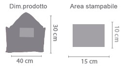 Cuscino lettera personalizzato I love you area di stampa da personalizzare del prodotto