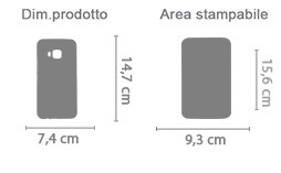 Cover Htc one M9 stampa 3D area di stampa da personalizzare del prodotto