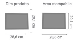 Puzzle con cornice formato A4 area di stampa da personalizzare del prodotto