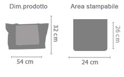 borsa fashion area di stampa da personalizzare del prodotto