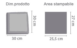 Album Fotografico in Legno Quadrato area di stampa da personalizzare del prodotto