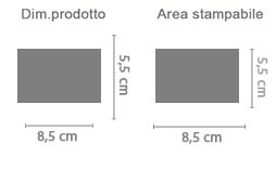 Stampa Biglietti da Visita Magnetici area di stampa da personalizzare del prodotto