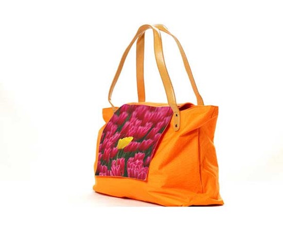 borsa fashion personalizzata con fiori