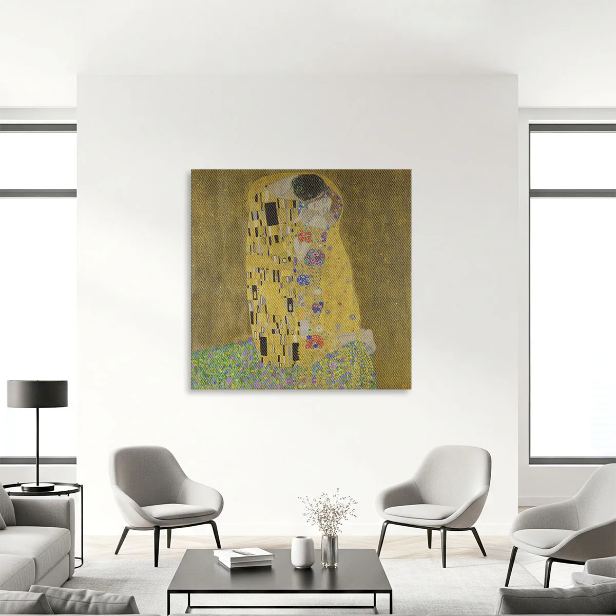 Il Bacio Gustav klimt Stampa su tela