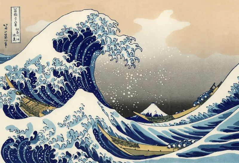 La grande onda al largo di Kanagawa   Katsushika Hokusai - Immagine prodotto