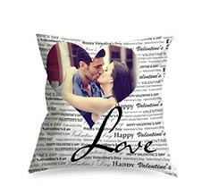 Scritte Bianche su Cuscino in Tessuto Scamosciato