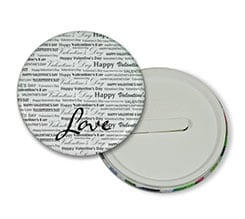 Spilla con clip Black words