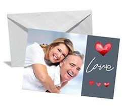 Bigliettino Auguri - Grey Love