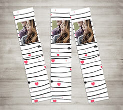 Segnalibro Cuori in riga