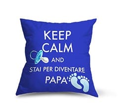 Cuscino in pile Keep calm dad