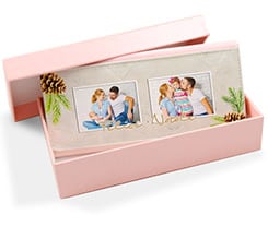 Portafoglio donna in pelle colorato Pine cone