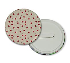 Spilla con Clip Texture di Cuori