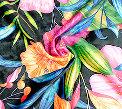 Sciarpa in velluto personalizzata