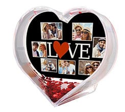 Palla di Neve a Cuore Lovely collage