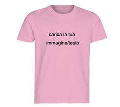 T-shirt bambini rosa in cotone