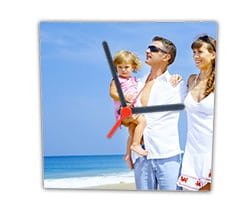 Orologio Quadrato in Legno