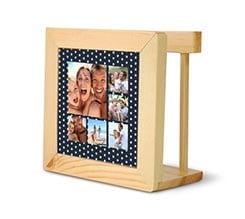 Portatovaglioli in legno Stelline collage