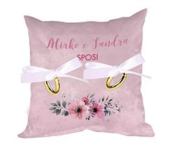 Cuscino portafedi Pink wedding