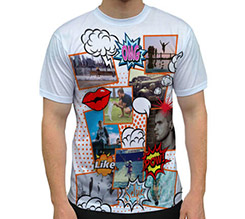 Maglietta Full Print Pop Art Collage