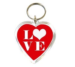 Portachiavi Trasperenti Cuore Big Love