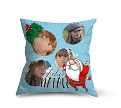 Cuscino in pile Collage di natale