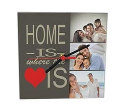 Orologio in vetro quadrato Home is here