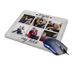 Tappetino Mouse in Pelle Dad my hero