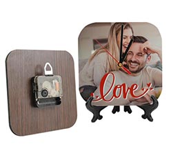 Orologio in legno smussato Simply love