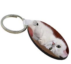 Portachiavi in Legno Ovale