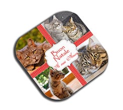 Sottobicchiere masonite quadrato 4 stars