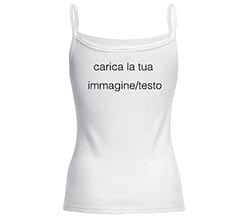 Canotta personalizzata in cotone Bianca