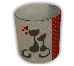 Pouf cilindro Little cats